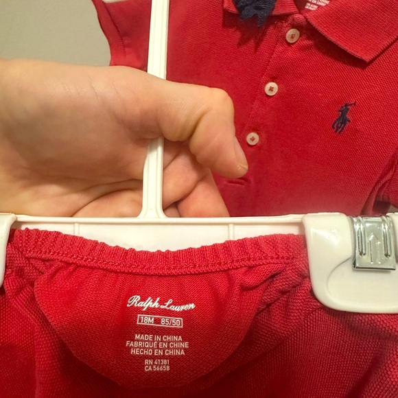 NWT Ralph Lauren red and navy toddler sz.18M 2piece dress set! Great present 🎁 - Picture 16 of 16